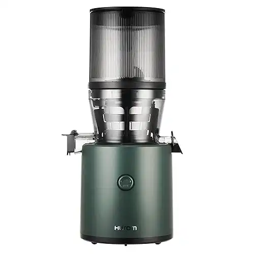 Hurom H320 Slow Juicer | Ultra Low Pulp | Hands-Free | Hopper Fits Whole Produce | Quiet Motor | BPA Free | Easy Assembly | Cold Press Masticating Juicer (Dark Green/Kale)