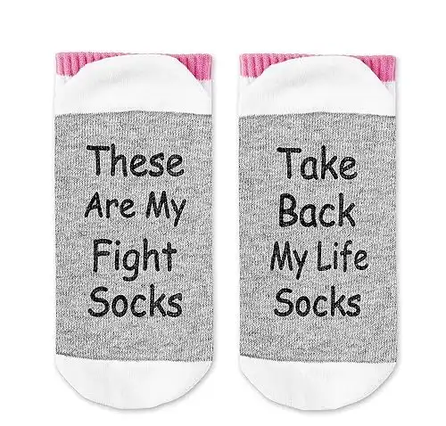 Cancer Socks, Cancer Patients Must Have, Chemotherapy Must Haves For Women, If You Can Read This I'm Kicking Cancer Socks.