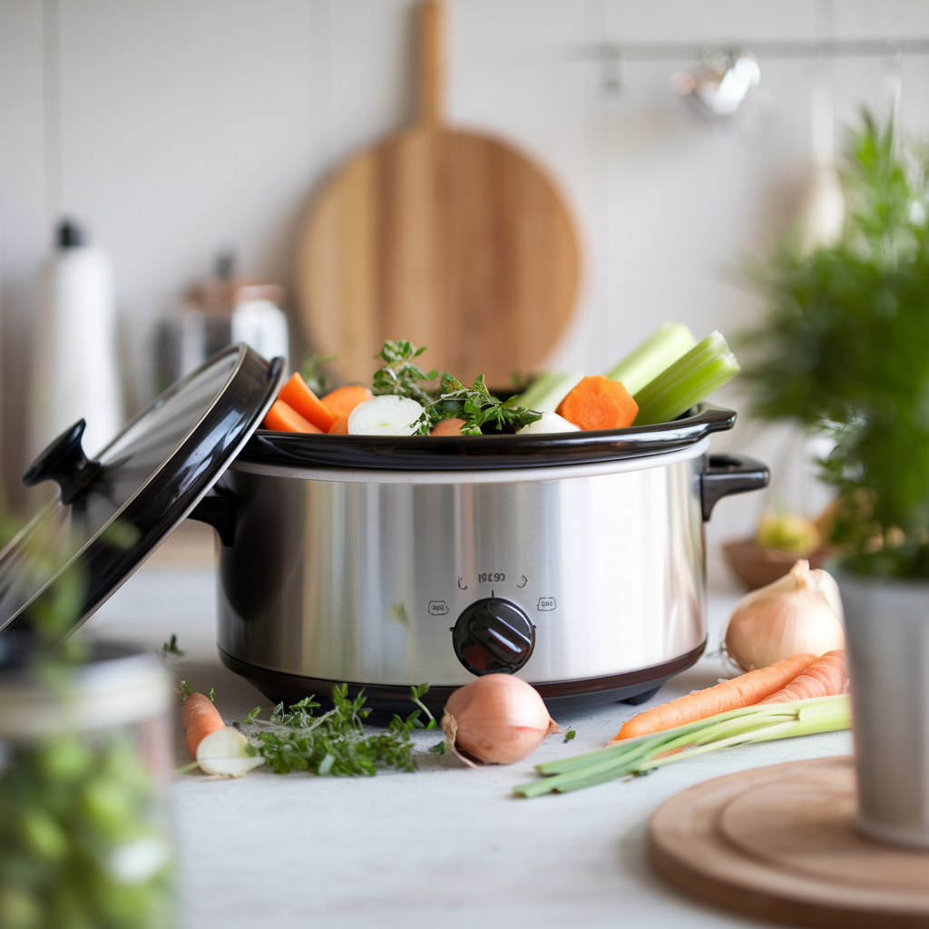 Learn how to make your own flavorful vegetable broth using scraps from your kit